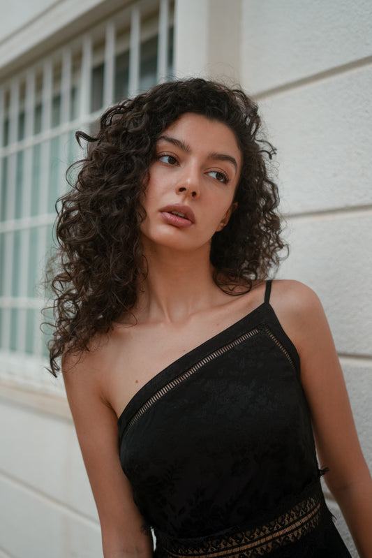 Asymmetry Mini Dress