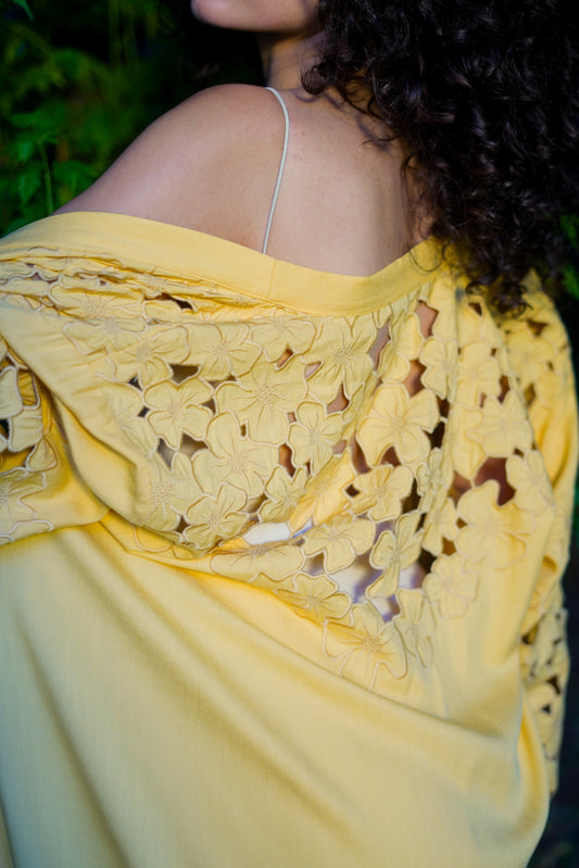 Floral Cutwork Kimono