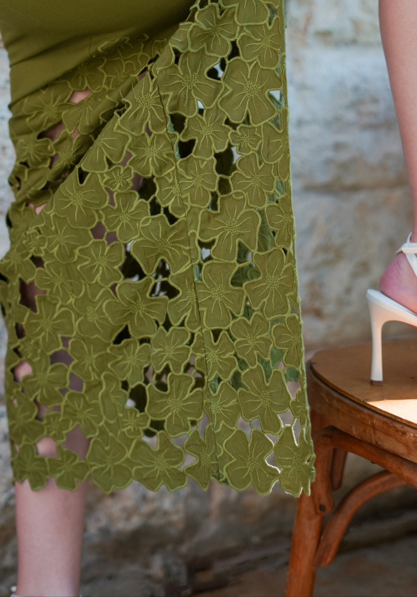 Floral Cutwork Maxi Dress