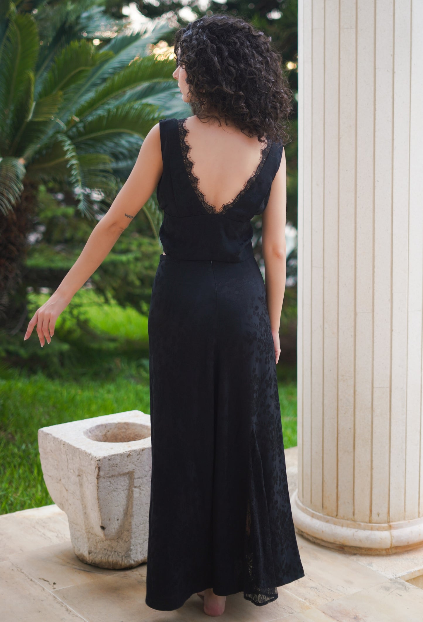 Lace Godet Skirt