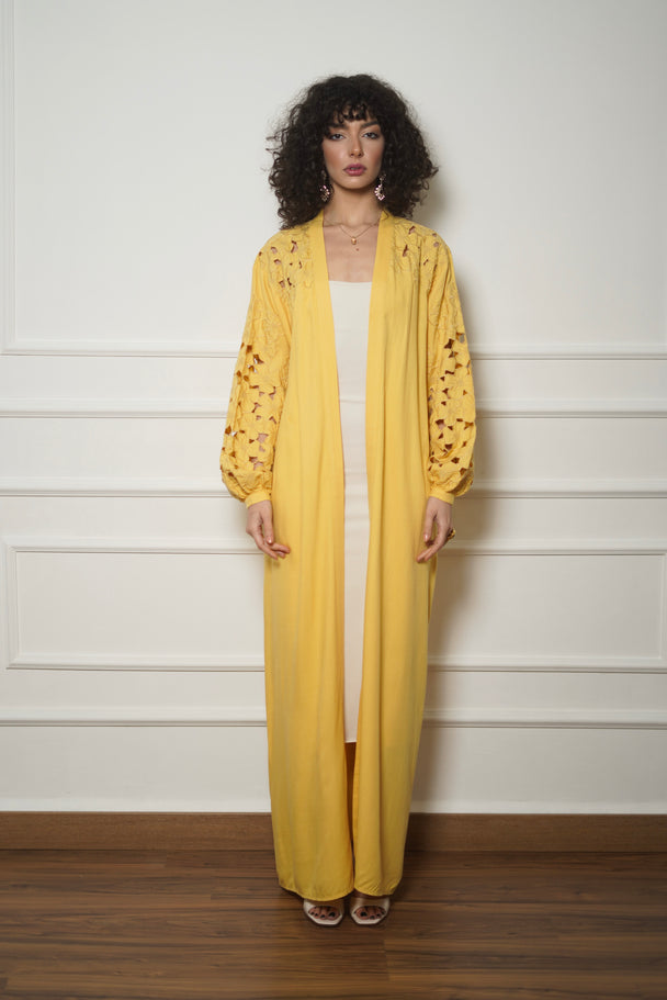 Floral Cutwork Kimono