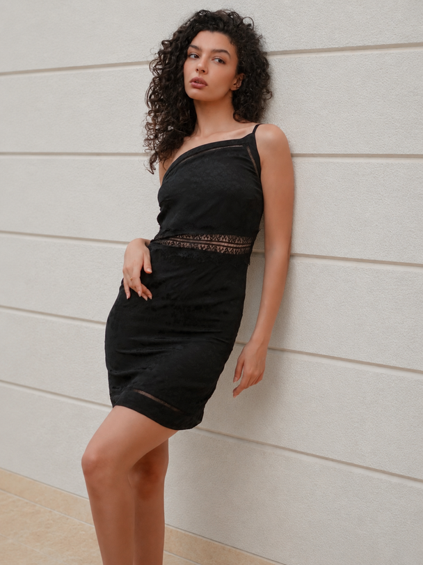 Asymmetry Mini Dress