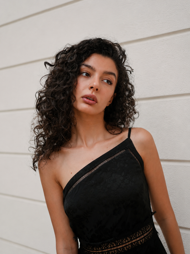 Asymmetry Mini Dress
