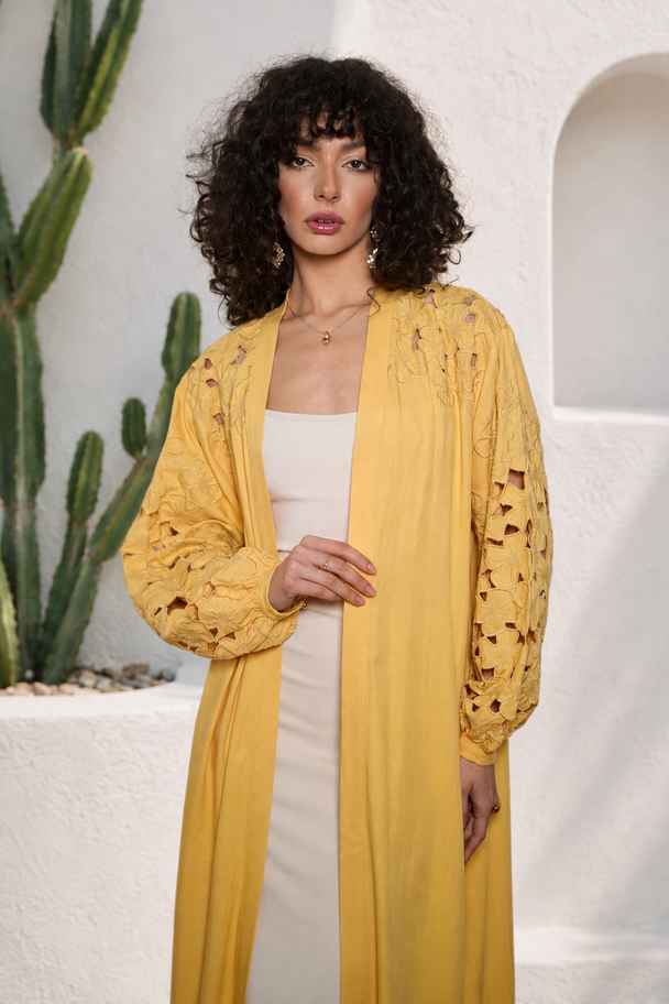 Floral Cutwork Kimono