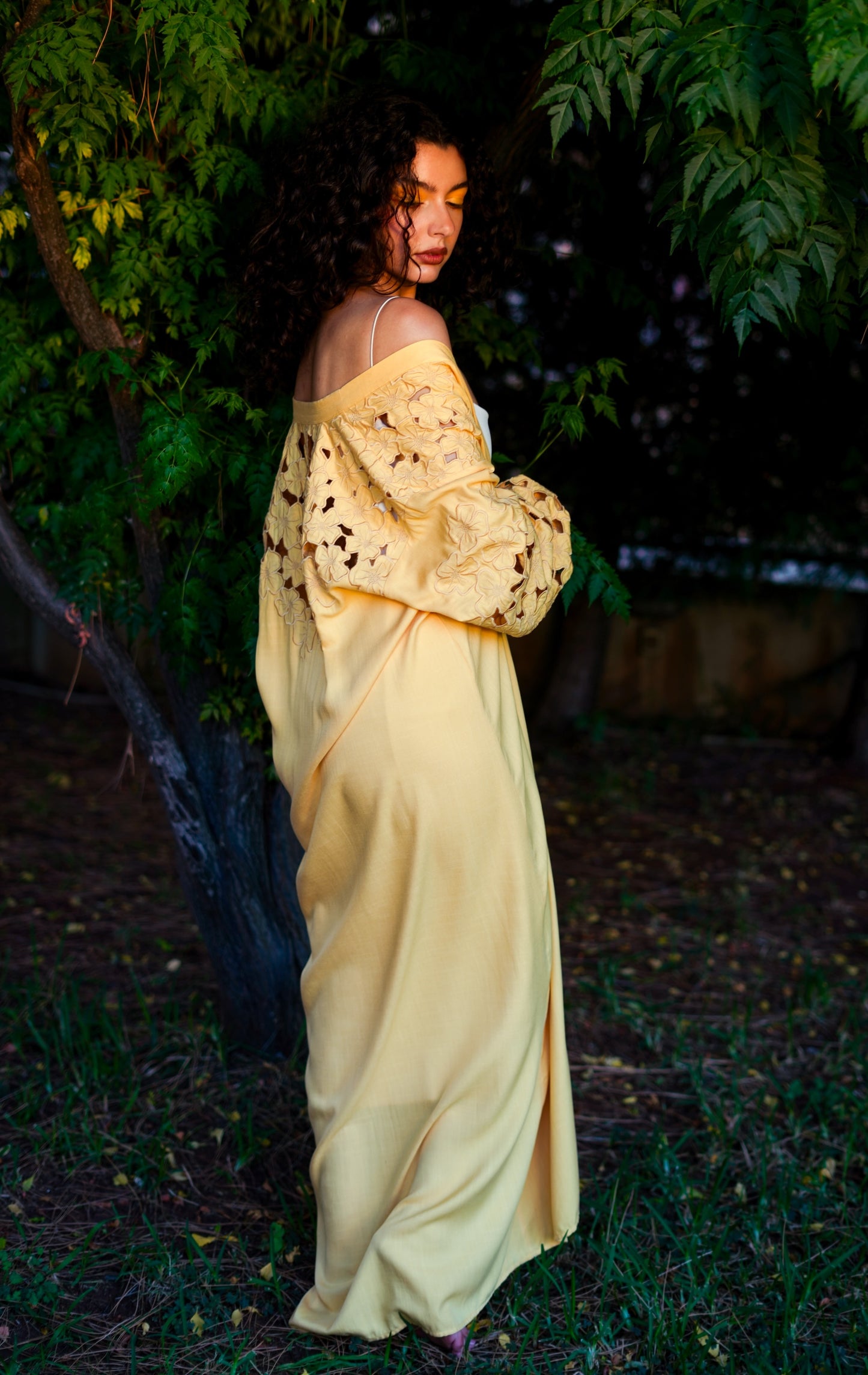 Floral Cutwork Kimono