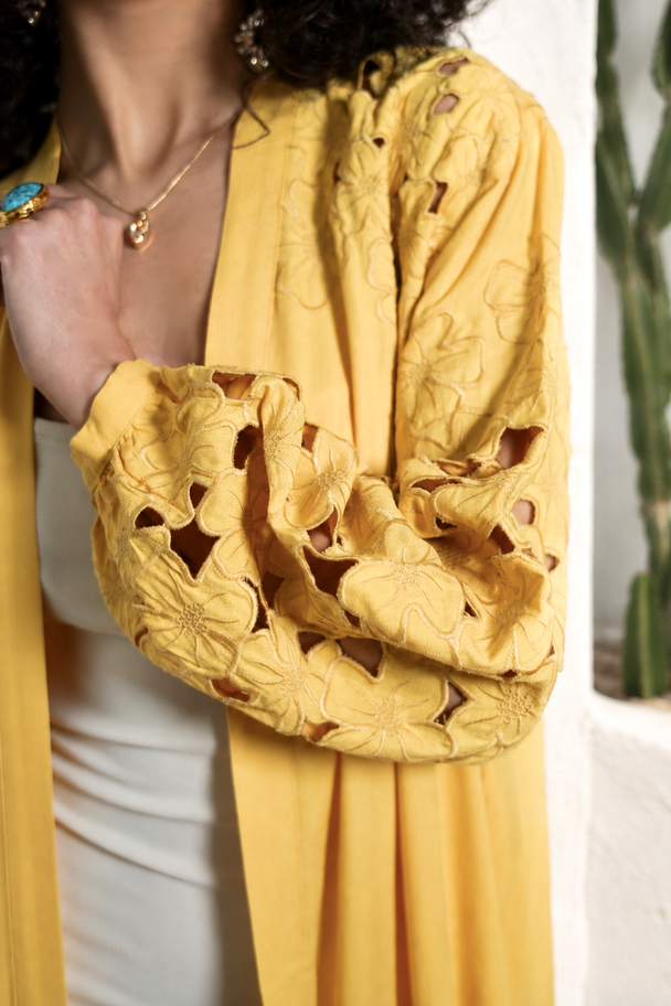 Floral Cutwork Kimono