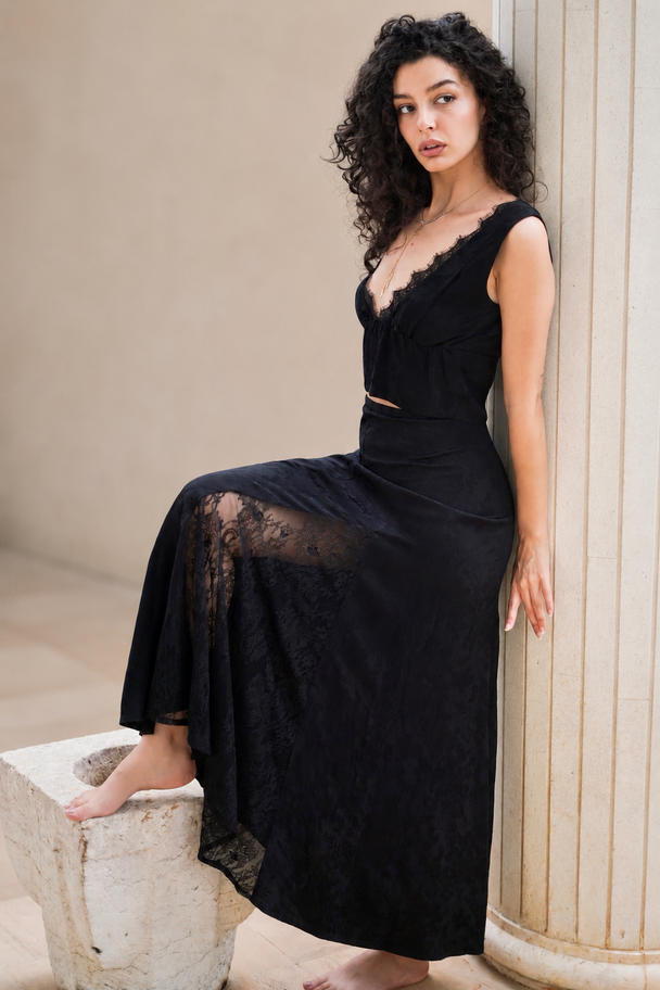 Lace Godet Skirt