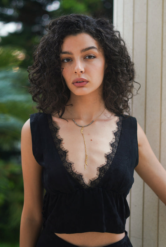 Lace Insert Top