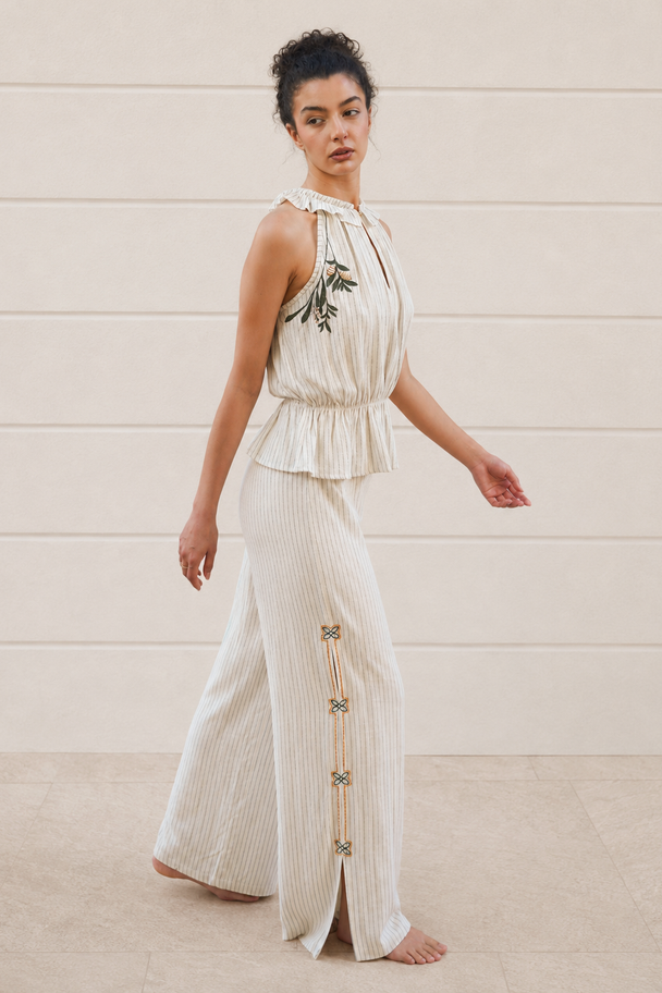 Zeitoun Embroidered Pants