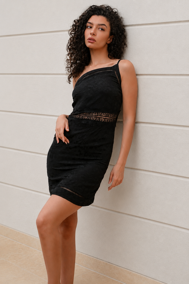 Asymmetry Mini Dress