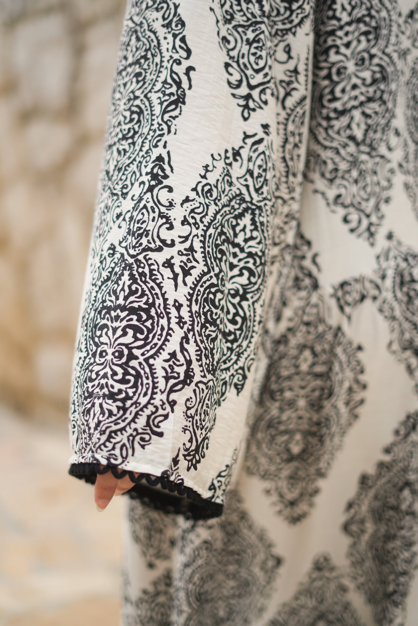 Arabesque Print Kimono