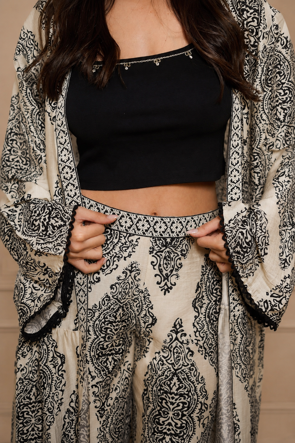 Arabesque Print Trousers