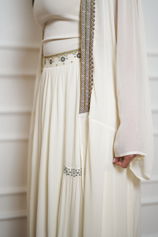 Geometric Embroidered Skirt