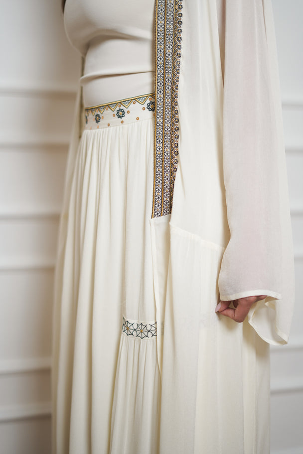 Geometric Embroidered Skirt